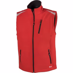 Gilet Soft Shell>> vingt-quatre < Version supérieure imperméable à l'eau, coupe-vent, respirante: Intérieur avec micropolaire ...
