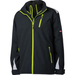 Blouson 3 en 1 Fortis 24, noir/vert citron, Taille 2XL