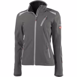 Ladies Soft Shell Jacket "PERFORMANCE vingt-quatre", gris clair gris foncé • Supérieur imperméable, coupe-vent, respirant • P ...