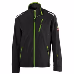 Veste Softshell > vert lumière noire • supérieur imperméable, coupe-vent, respirant • polaire micro interne • Fermeture éclai ...