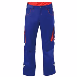 Pantalons > bleu-rouge • Traitement de la ceinture élastique • Panneau de siège élastique pour faciliter le mouvement • De no ...