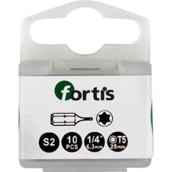 Fortis 4317784775458 embout de tournevis 10 pièce(s)