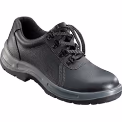 Chaussures basse de sécurité chantier S3, Taille : 44 - En cuir nervuré et grainé - Poche en cuir rembourrée - Semelle contin ...