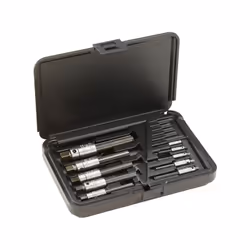 Jeu d'extracteurs de tarauds, 4 fentes, en coffret Modèle : M4-M12 pour taraud mécanique, Taille de filetage M4 M5 M6 M8 M10  ...