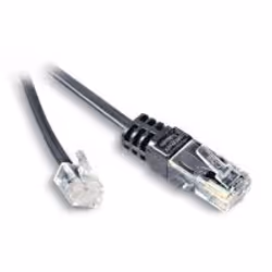 Neklan 10m RJ11/RJ45, 10 m, RJ-11, RJ-45, Noir, Mâle, Mâle