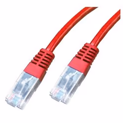 Neklan Cordon Cat 5e UTP Rouge - 7 m, 7 m, Cat5e, U/UTP (UTP), RJ-45, RJ-45
