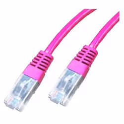 Neklan Cordon Cat 5e UTP Magenta - 3 m, 3 m, Cat5e, U/UTP (UTP), RJ-45, RJ-45