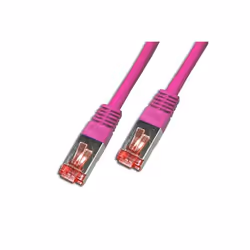 Neklan Cordon Cat 6 SSTP Rose LSOH - 1 m, 1 m, Cat6, S/FTP (S-STP), RJ-45, RJ-45