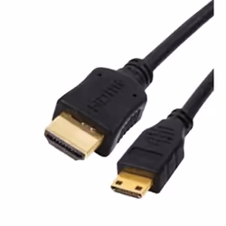 Neklan 2m MiniHDMI/HDMI, 2 m, HDMI Type C (Mini), HDMI Type A (Standard), Noir