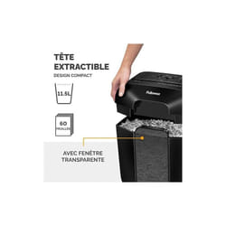Fellowes Powershred LX25 destructeur de papier Découpage en particules Noir