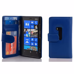 Cadorabo DE-100337, Folio porte carte, Nokia, Lumia 920, 11,4 cm (4.5"), Bleu