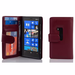 Cadorabo DE-100338, Folio porte carte, Nokia, Lumia 920, 11,4 cm (4.5"), Bordeaux