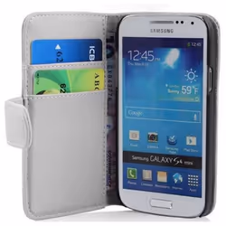 Cadorabo 5011-4X-WF, Folio, Samsung, Galaxy S4 MINI, 10,9 cm (4.3"), Blanc