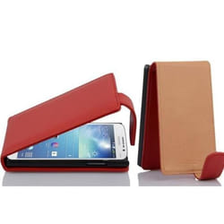 Cadorabo Coque Samsung Galaxy MEGA 5.8 DESIGN FLIP Style Case Cover Etui Housse simili cuir structure ROUGE CERISE