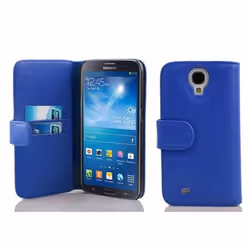 Coque pour Samsung Galaxy MEGA 6.3 Etui en BLEU CÉLESTE Housse Case Cover Protection en similicuir structuré compartiment
