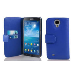 Coque pour Samsung Galaxy MEGA 6.3 Etui en BLEU CÉLESTE Housse Case Cover Protection en similicuir structuré compartiment