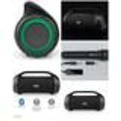 Enceinte Bluetooth - Nedis - Boombox RGB - 120W - IPX5 - TWS - Micro sans fil