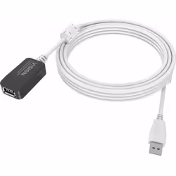 Vision TC 5MUSBEXT+, 5 m, USB A, USB A, USB 2.0, 480 Mbit/s, Blanc