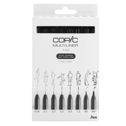Copic Multiliner stylo fin Multi Noir 8 pièce(s)
