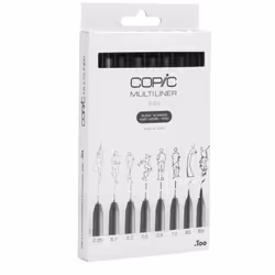 Copic Multiliner stylo fin Multi Noir 8 pièce(s)