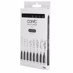 Copic Multiliner stylo fin Multi Noir 8 pièce(s)