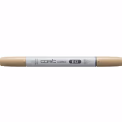 Copic Ciao, 1 pièce(s), Ivoire terne, Pointe de ciseau à bois/brosse, Rond, Encre à base d'acrylique, Adult/Child