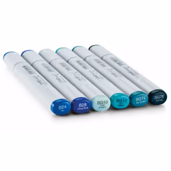 Copic Sketch Sea & Sky marqueur 6 pièce(s) Pointe de ciseau à bois/brosse Multicolore