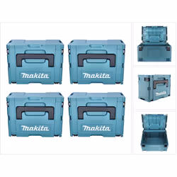 Contenu du paquet: - 4x Coffrets plastique Makita MAKPAC Gr. 3 - sans insert Description du produit: Les coffrets de transpor ...