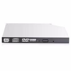HPE 9.5mm SATA DVD-RW JackBlack Gen9 Optical Drive, Noir, Gris, Serveur, DVD Super Multi DL, SATA, CD, DVD, 24x
