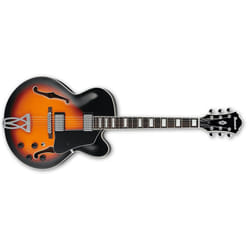 Ibanez Artcore Guitare électrique Semi-creux 6 cordes Noir, Marron
