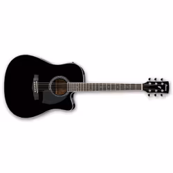 Ibanez PF15ECE-BK, 6 cordes, Calibre léger, 400 mm, 508 mm, 12,7 cm
