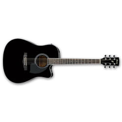 Ibanez PF15ECE-BK guitare Guitare électroacoustique Dreadnought 6 cordes Noir