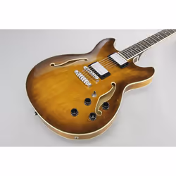 Ibanez AS73-TBC guitare Guitare électroacoustique Semi-creux 6 cordes Marron, Bois