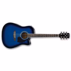 Ibanez PF15ECE-TBS, 6 cordes, Calibre léger, 400 mm, 508 mm, 12,7 cm