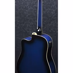 Ibanez PF15ECE-TBS guitare Guitare électroacoustique Dreadnought 6 cordes Noir, Bleu