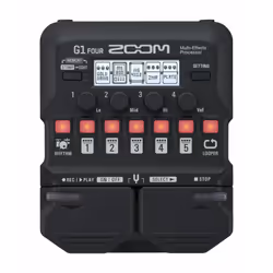 Zoom G1 Four, Gitarren Effekt, Pédale d'expression, Noir, Guitare, Secteur, Batterie, 500 mA, 130 mm