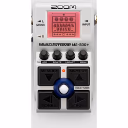 Zoom MS-50G+, Pédale d'expression, Noir, Blanc, Guitare, 122 dB, 44,1 kHz, 32 bit