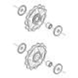 Jeu de 2 galets de dérailleur arrière SHIMANO - 8 vitesses - 13 dents - noir