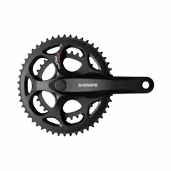 Pédalier VTT Shimano Tourney FC-A070 - Noir - Plateaux 50/34 dents - Manivelle 170 mm