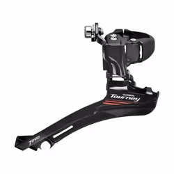 Dérailleur avant SHIMANO Tourney FD-A070 DS 2 vitesses - Blanc/Noir - Compatible avec plateau de 50t