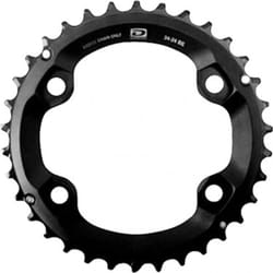 Plateau VTT double extérieur origine Shimano 4BRA DEORE M6000 10V.