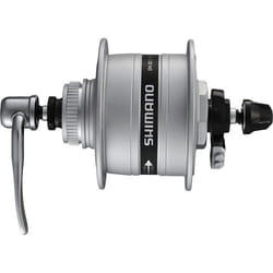 Moyeu de roue de velo Shimano - 145348 - Dynamo moyeu Unisexe pour Adulte DH-3D37 argente Taille Unique