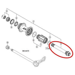 Unité d'axe de moyeu Shimano FH-M788