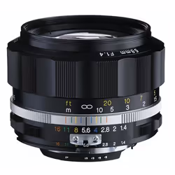 Voigtländer SL II - S 58 mm / F 1.4 Nokton, Objectif standard, 7/6, Nikon AI-S