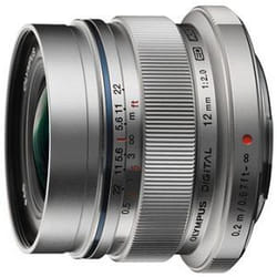 Olympus M.ZUIKO DIGITAL ED 12mm 1:2.0 MILC/SLR Argent