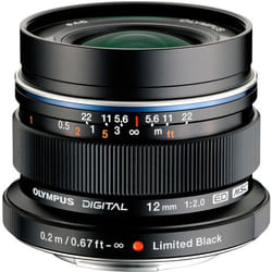 Olympus M.ZUIKO DIGITAL ED 12mm F2.0 Noir