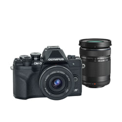 Olympus OM-D E‑M10 Mark IV + ED 14-42mm + ED 40-150mm 4/3" MILC 20,3 MP Live MOS 5184 x 3888 pixels Noir