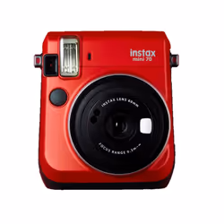 Fujifilm instax mini 70, 62 x 46 mm, Rouge, 86 x 54 mm, Auto, 10 s, Auto, Remplir, Flash désactivé, Flash activé