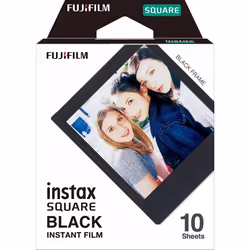 Fujifilm Instax Square Black Frame schwarz pellicule polaroid 10 pièce(s) 62 x 62 mm