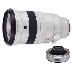 Fujifilm XF200mm F2 R LM OIS WR/TC XF1.4 MILC/SLR Téléobjectif Noir, Blanc